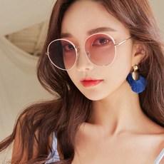 멜라크메 남여공용 동글이 틴트 선글라스