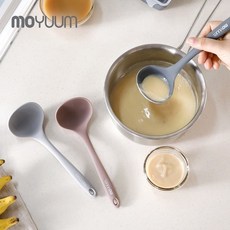 [모윰] 프리미엄 실리콘 이유식 국자 (컬러선택), 상세 설명 참조