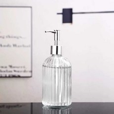 물비누 샴푸통 대형 용기 물비누디스펜서 자동, 투명 400ml