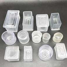 고무마개 고무캡 투명 의자 다리 캡 고무 발 미끄럼 방지 보호대 패드 원형 사각형 타원형 가구 테이블 커버 양말 플매트 카펫 매트 러그 홈 데코, [15] Square 25x25mm-4Pcs