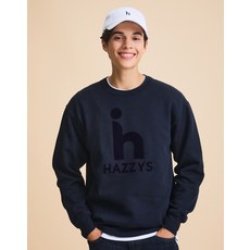 23FW 네이비 로고 맨투맨 HZTS3D381N2