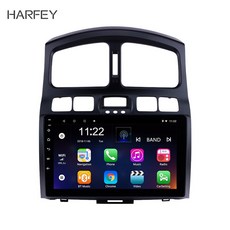 Harfey for 2005 2006 2015 현대 클래식 산타페 안드로이드 9.0 자동차 gps 멀티미디어 플레이어 9 인치 8 코어 라디오 2din 와이파이 usb 1080 p, 1개(A0), Android 9.0 L-L(A0)