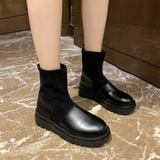 여성 봄 가을 워커부츠 통굽 슬림 키높이 섹시 부츠