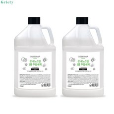 은나노스텝 주방세제 4L x 2 자몽향 고농축 대용량