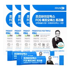 오한진 프리바이오틱스 FOS 트리플 30포X4박스, 단품, 단품