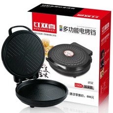 쿠키프레스 양면 가열 서스펜션 타입 전기 베이킹 팬 크레이프 메이커 프라이팬 팬케이크 머신 파이 피자 철판 220V