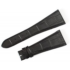 "불가리 (BVLGARI) 용 '수입 왕 원래 아 쇼마 AA48 용 사외 품 벨트 형식 눌러 악어 블랙 28 / 16mm