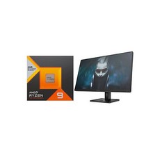 AMD 라이젠 97900X3D 게이밍 프로세서 + HP OM24 23.8 FHD 프리싱크 Mo - 라이젠97900