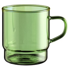 몬즈 스태커블 컬러 내열 머그잔 400ml, 그린, 1개 그린, 1개