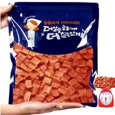 수제명가 대용량수제져키-8종 수제간식, 오리큐브500g, 1개 - 에스카본부