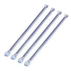 Bestra 홈카페 하트 유리머들러, 하트 퍼플, 4개