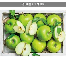 1000피스 직소퍼즐+액자세트 - 싱그러운 풋사과 (액자포함), 직소퍼즐, 고급형 수지액자 (그레이스 화이트)