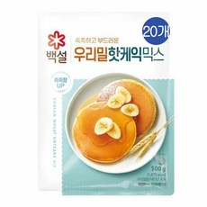 CJ 백설 우리밀핫케익믹스, 500g, 20개