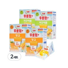 과즙 풍부한 돌 후룻팝 파인애플 16p + 망고 16p 62ml 2세트, ONE COLOR, 62ML 2세트