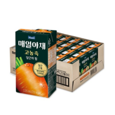 매일유업 매일야채 고농축 당근의 힘, 125ml, 44개