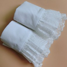 커프스 .털옷 이너 레이스 페이크소매 여자셔츠 옷 자수 손목밴드