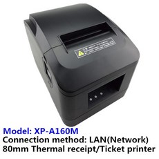 도매 Pos 프린터 80mm 열 영수증 작은 티켓 바코드 인쇄 자동 절단기 고품질, A160M LAN, 영국 플러그
