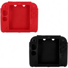 닌텐도 2DS(BL+RE)용 2팩 보호 소프트 실리콘 고무 겔 스킨 케이스 커버:, 단일옵션