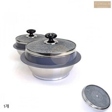 키친아트 돌솥 뚝배기 14CM 곱돌 솥밥 냄비 뚜껑 포함 비빔밥 가정용, 기본