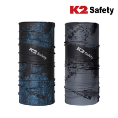 K2 safety 시원한 여름용 베이직 멀티 스카프 기능성, 블랙