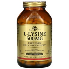 Solgar L-Lysine 라이신 500mg 250정, 1개