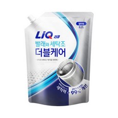 세탁세제 리큐 빨래와 세탁조 더블케어 세탁세제 2.1L 3개 업소용 가정용 빨래 세제 실내건조, 리큐 더블케어 2.1L 일반 3개+증정