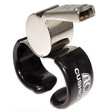 Acme Thunderer 60.5 Finger Grip Whistle Nickel Plated 477/60.5 Acme Thunderer 60.5 핑거 그립 휘슬 니켈 도금 47, 1
