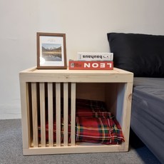 이너피스 원목 국내산 여름 강아지 집 숨숨집 애견하우스 A