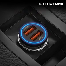 케이엠모터스 시거잭충전기, KM-CR101/블랙(1P)