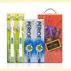 선물세트 페리오 치약+칫솔 2개 세트 추석 명절, 1개, 따뜻한 본상품선택
