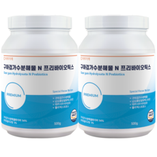 자주가게 구아검 가수분해물 프리바이오틱스 식약청 해썹 인증 500g 2개