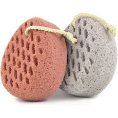 BAIMEI 목욕 스펀지 수세미 바디 샤워 파우치 청소용 샤워용 수세미핑크그레이 컬러, Pink Grey, 2, 1개