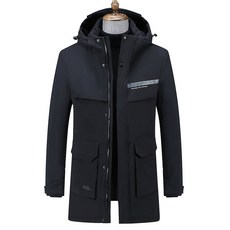 퀄리티 영하방한코트 비즈니스 구스다운 하프패딩 남가두툼 중장년 yr07-P260