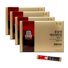 [웰꼼베베] 정관장 홍삼정 에브리타임 밸런스 4박스(10ml 80포) 80일분, 200ml, 4개