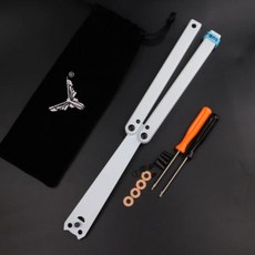 Squiddy 연습 플라스틱 접이식 포켓 EDC 버터플라이 나이프 발리송 트레이너, 1개