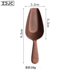 Z3JC 자동 티스푼 빈티지 미니 큐티 티스푼 티스푼 티스푼 티스푼 구리 커피빈주걱, 구제 미니 주걱 1개, 1개