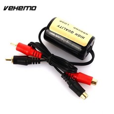Vehemo RCA To RCA Noise Suppressor Filter 소음 억 제기 킬러 Audio Player 액세서리 Audio Noise Filter, 한개옵션