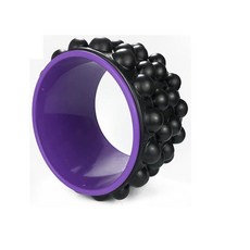  필라링 요가링 종아리 마사지 다리 링 Fitness Ring 요가 휠 피트니스 롤러 백 트레이닝 도구 슬리밍 매직 허리 모양 바디 빌딩 필라테스, 검은색, Black 