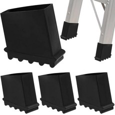 접이식 사다리 고무 패드 비 발 커버 가구 매트 의자 교체 보호대 바닥 스텝 액세서리, 1. Black, 1개