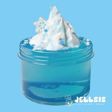 [젤시스] 아이스에이지 슬라임 / 지글리 점토슬라임 / 프리미엄 수제슬라임, 1개, 230g, 하늘