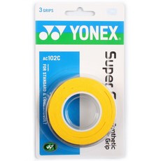 유 니 크 스 용 엑스 배드민턴 하 이 파 이브 텍 스 땀 흡수 핸드 젤 AC - 1002 C - 04 노란색 3 종 세트, 상세페이지 참조