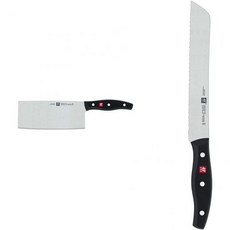 즈윌링 Zwilling 요리사의 나이프 칼날 길이 18.5cm 와이드 블레이드 녹슬지 않는 특수 강철/플라스틱 핸들 트윈 폴룩스, 185 mm, chinese chef's knife, Bundle with bread knife, 1개