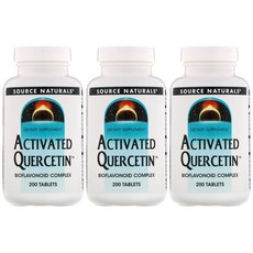 소스 네츄럴 Activated Quercetin 200 타블릿, 3개, 200정