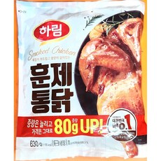 훈제치킨(하림 냉장 550g) X10, 550g, 10개