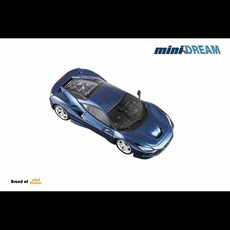 트럭 xx 사전 주문 miniDREAM 164 F8 트리뷰토 메탈릭 레드 블루 다이캐스트 모델 차량용