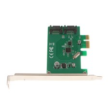 QDY 2 포트 SATA 6Gbps PCI Express 호스트 어댑터 카드 SATA III 로우 프로파일 PCIe 3.0, As Described