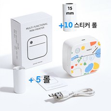 블루투스 사진출력과 스티커 프린터 세트, 1세트, Mini Printer LX-D2 - 사진재생기