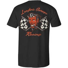 Lucifer's Garage Racing (2X-Large Black) 루시퍼의 차고 레이싱(2X-대형 검은색), Black, XX-Large