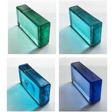 유리벽돌 셀프 블럭 파티션 인테리어 칸막이 반투명 글라스 A. 190x190x80mm E.울트라화이트망상 상품 이미지