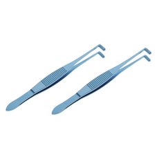 FWT 2pcs 스테인레스 스틸 Meibomian 동맥 겸자 더블 눈꺼풀 마사지 핀셋, 모델명